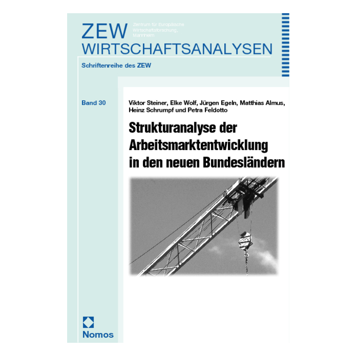 Strukturanalyse der Arbeitsmarktentwicklung in den neuen Bundesländern Strukturanalyse der Arbeitsmarktentwicklung in den neuen Bundesländern