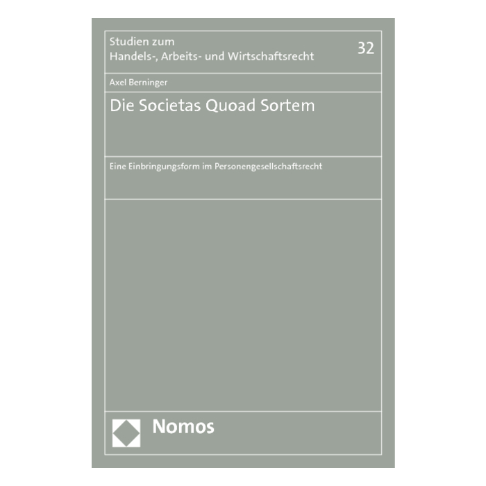 Die Societas Quoad Sortem Die Societas Quoad Sortem