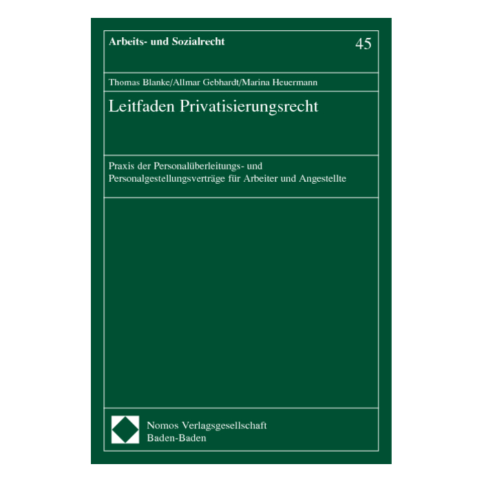 Leitfaden Privatisierungsrecht Leitfaden Privatisierungsrecht