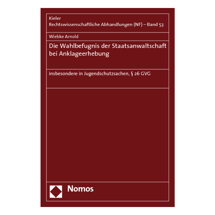 Die Wahlbefugnis der Staatsanwaltschaft bei Anklageerhebung Die Wahlbefugnis der Staatsanwaltschaft bei Anklageerhebung