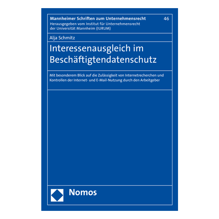 Interessenausgleich im Beschäftigtendatenschutz Interessenausgleich im Beschäftigtendatenschutz