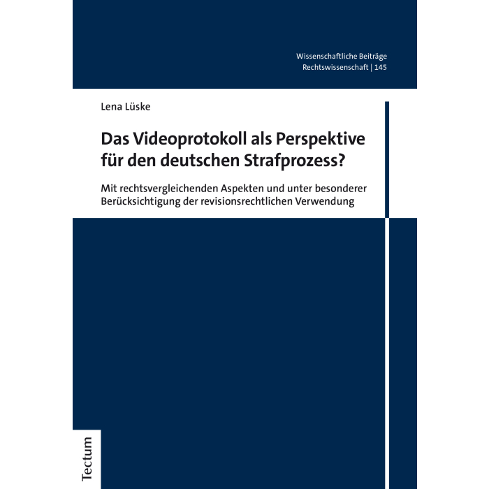 Das Videoprotokoll als Perspektive für den deutschen Strafprozess? Das Videoprotokoll als Perspektive für den deutschen Strafprozess?