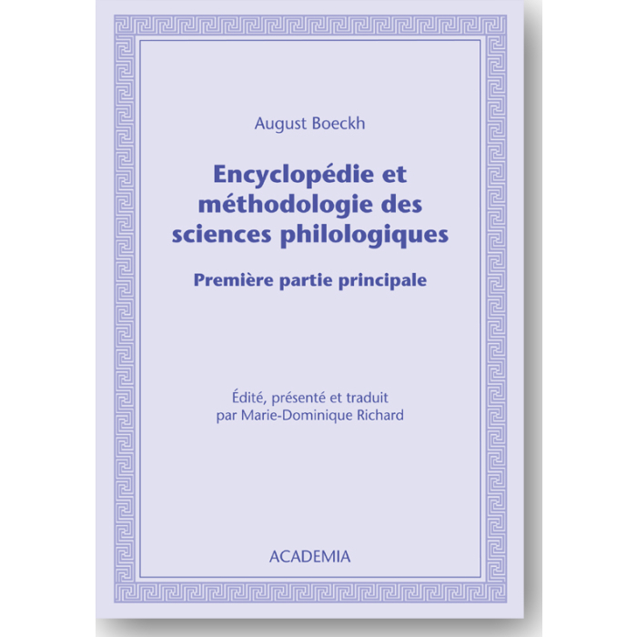 Encyclopédie et méthodologie des sciences philologiques Encyclopédie et méthodologie des sciences philologiques