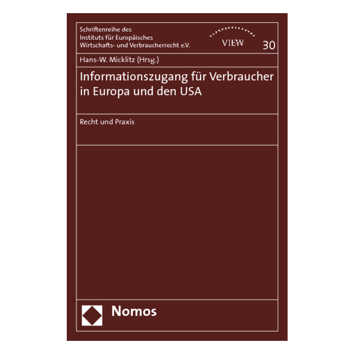 Informationszugang für Verbraucher in Europa und den USA Informationszugang für Verbraucher in Europa und den USA
