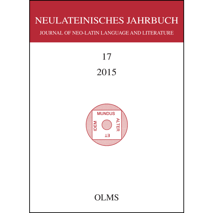 Neulateinisches Jahrbuch Neulateinisches Jahrbuch