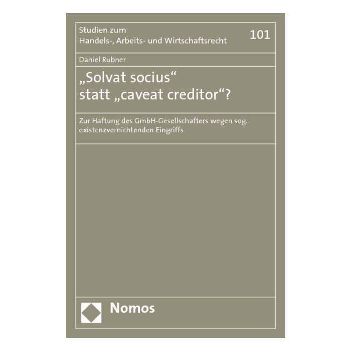 "Solvat socius" statt "caveat creditor"? "Solvat socius" statt "caveat creditor"?