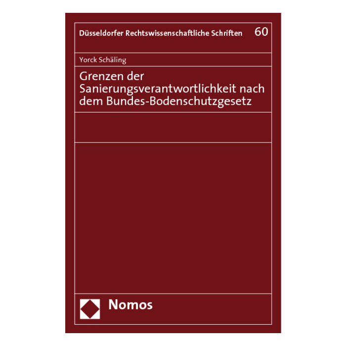Grenzen der Sanierungsverantwortlichkeit nach dem Bundes-Bodenschutzgesetz Grenzen der Sanierungsverantwortlichkeit nach dem Bundes-Bodenschutzgesetz