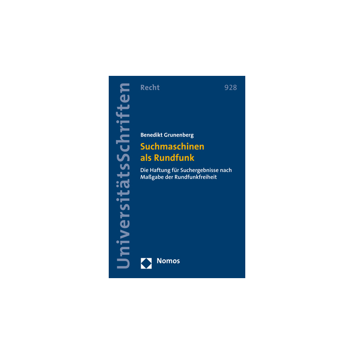 Suchmaschinen als Rundfunk Suchmaschinen als Rundfunk