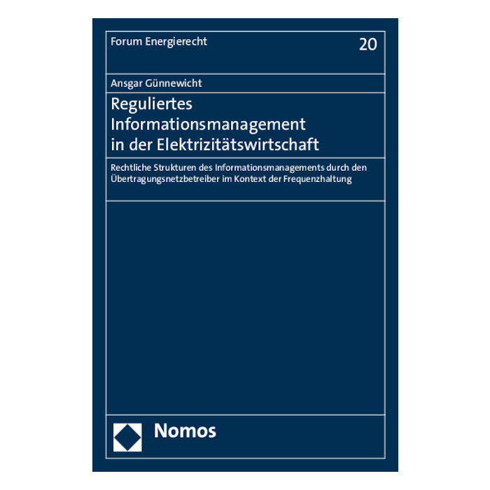 Reguliertes Informationsmanagement in der Elektrizitätswirtschaft Reguliertes Informationsmanagement in der Elektrizitätswirtschaft