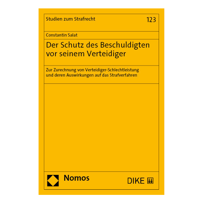Der Schutz des Beschuldigten vor seinem Verteidiger Der Schutz des Beschuldigten vor seinem Verteidiger