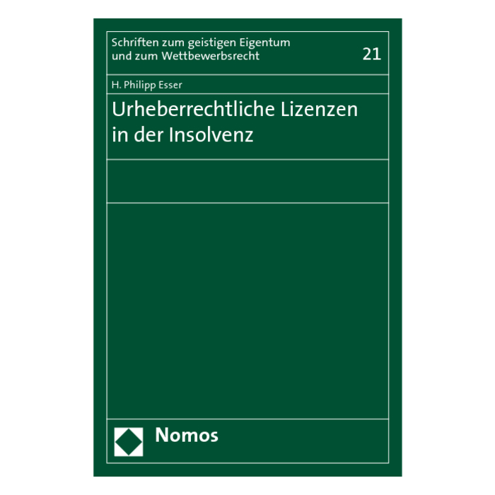 Urheberrechtliche Lizenzen in der Insolvenz Urheberrechtliche Lizenzen in der Insolvenz