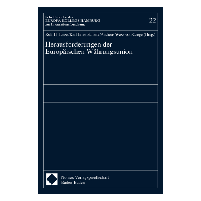 Herausforderungen der Europäischen Währungsunion Herausforderungen der Europäischen Währungsunion