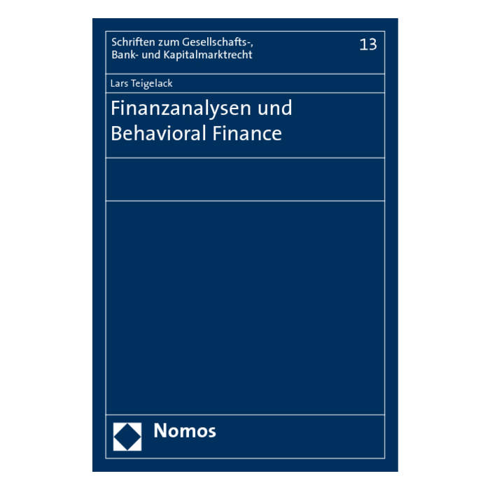 Finanzanalysen und Behavioral Finance Finanzanalysen und Behavioral Finance
