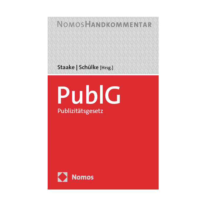 Publizitätsgesetz: PublG Publizitätsgesetz: PublG