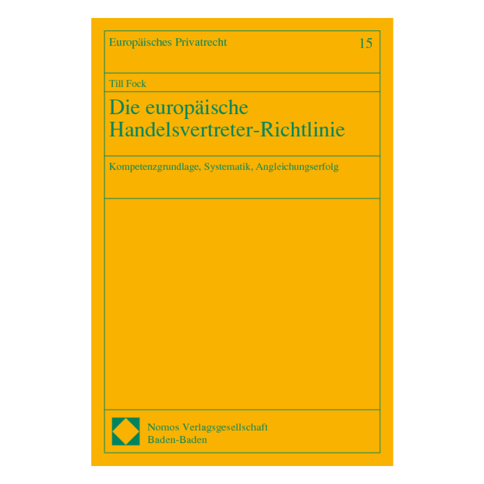 Die europäische Handelsvertreter-Richtlinie Die europäische Handelsvertreter-Richtlinie