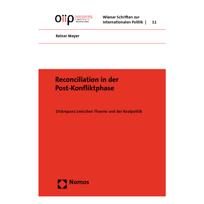 Reconciliation in der Post-Konfliktphase Reconciliation in der Post-Konfliktphase