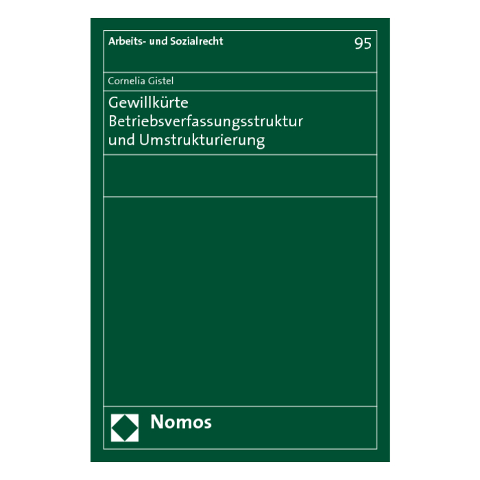Gewillkürte Betriebsverfassungsstruktur und Umstrukturierung Gewillkürte Betriebsverfassungsstruktur und Umstrukturierung