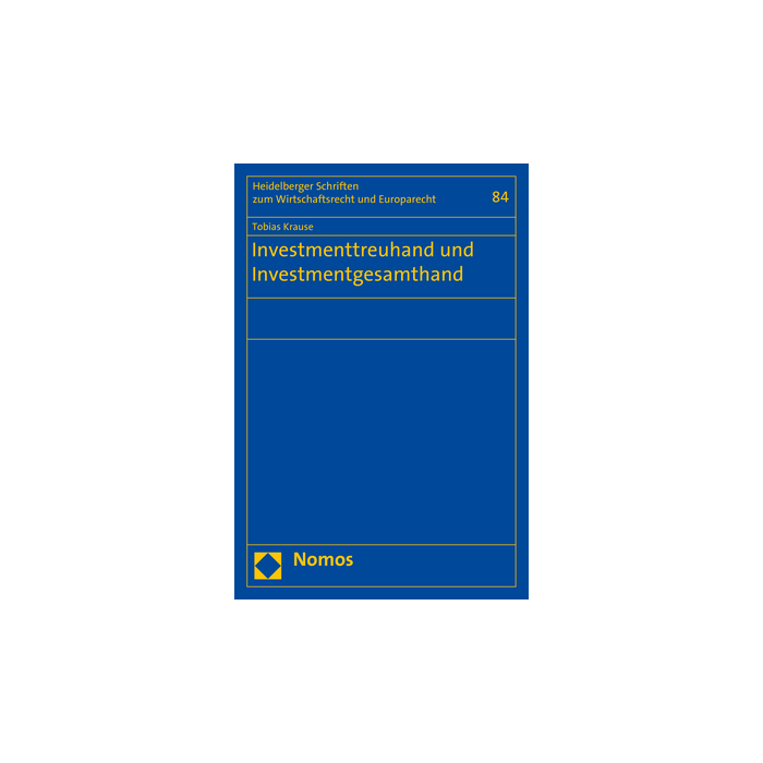 Investmenttreuhand und Investmentgesamthand Investmenttreuhand und Investmentgesamthand