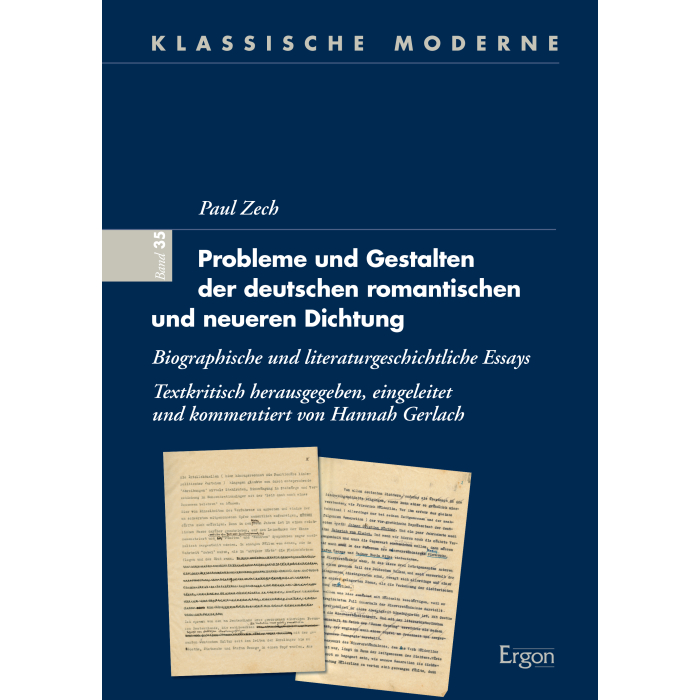 Probleme und Gestalten der deutschen romantischen und neueren Dichtung Probleme und Gestalten der deutschen romantischen und neueren Dichtung