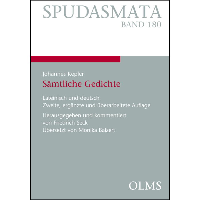 Johannes Kepler - Sämtliche Gedichte Johannes Kepler - Sämtliche Gedichte