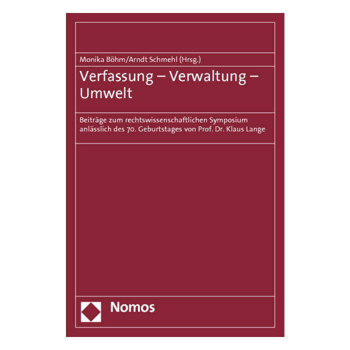 Verfassung - Verwaltung - Umwelt Verfassung - Verwaltung - Umwelt