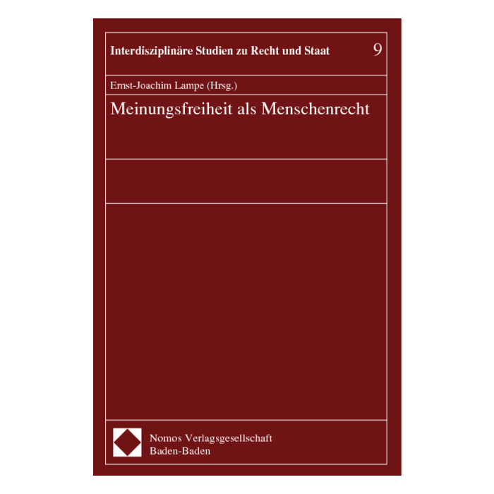 Meinungsfreiheit als Menschenrecht Meinungsfreiheit als Menschenrecht