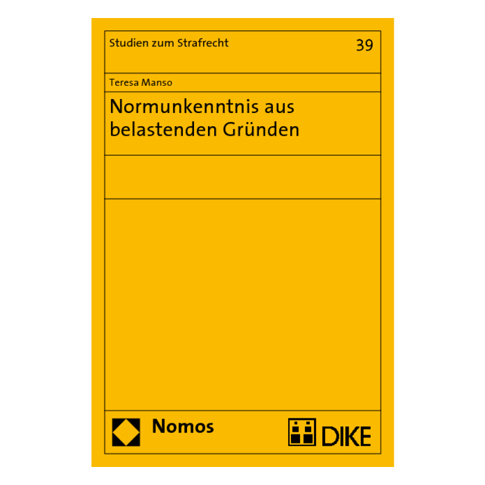 Normunkenntnis aus belastenden Gründen Normunkenntnis aus belastenden Gründen
