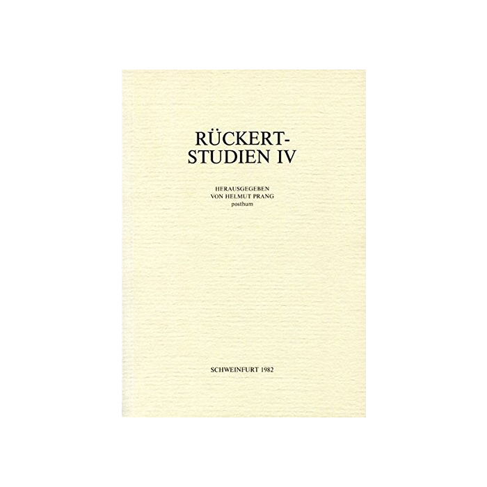Jahrbuch der Rückert Gesellschaft Jahrbuch der Rückert Gesellschaft