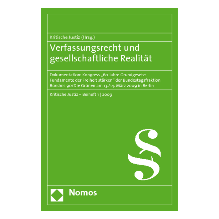 Verfassungsrecht und gesellschaftliche Realität Verfassungsrecht und gesellschaftliche Realität