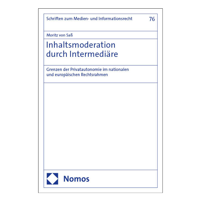 Inhaltsmoderation durch Intermediäre Inhaltsmoderation durch Intermediäre