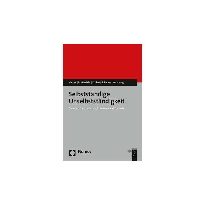 Selbstständige Unselbstständigkeit Selbstständige Unselbstständigkeit