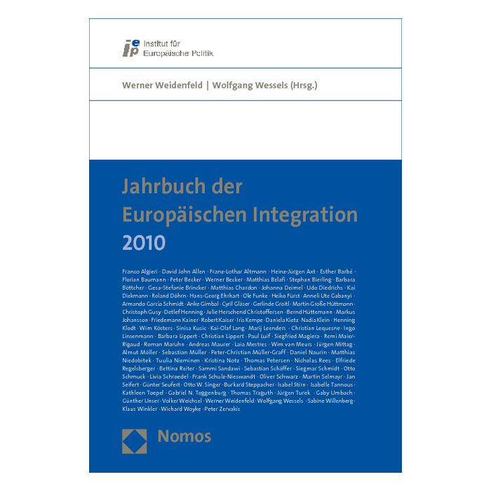 Jahrbuch der Europäischen Integration 2010 Jahrbuch der Europäischen Integration 2010