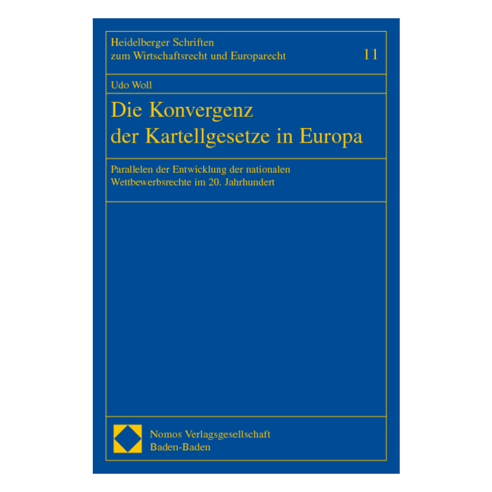 Die Konvergenz der Kartellgesetze in Europa Die Konvergenz der Kartellgesetze in Europa
