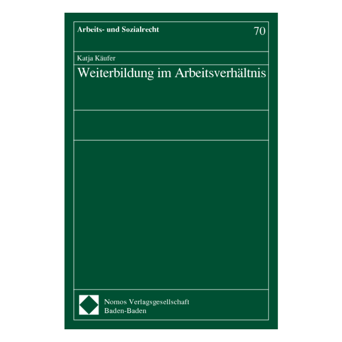 Weiterbildung im Arbeitsverhältnis Weiterbildung im Arbeitsverhältnis