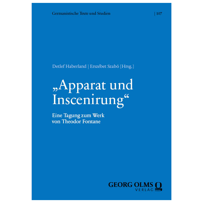 „Apparat und Inscenirung“ „Apparat und Inscenirung“