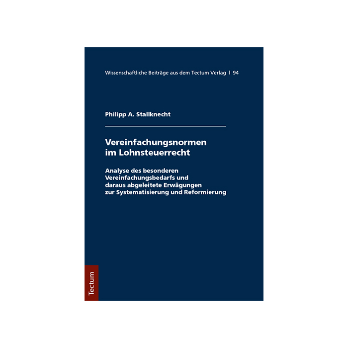 Vereinfachungsformen im Lohnsteuerrecht Vereinfachungsformen im Lohnsteuerrecht