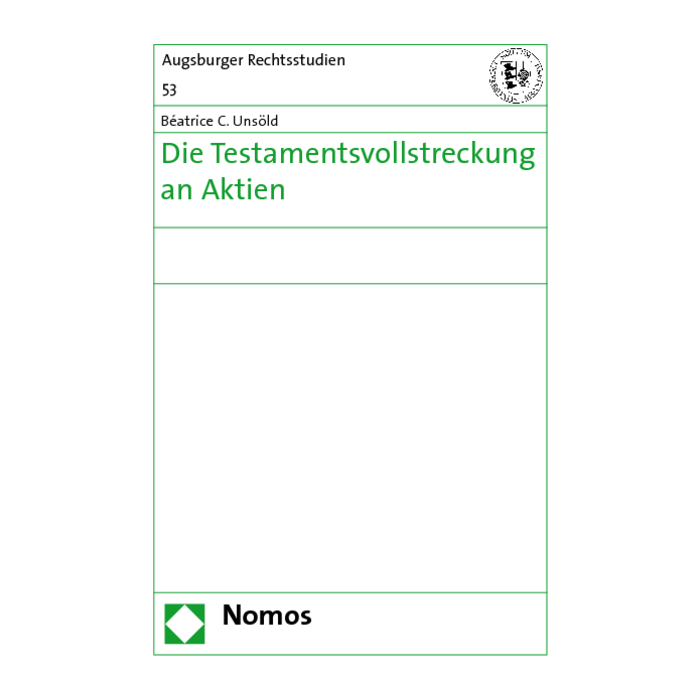 Die Testamentsvollstreckung an Aktien Die Testamentsvollstreckung an Aktien