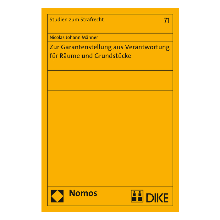 Zur Garantenstellung aus Verantwortung für Räume und Grundstücke Zur Garantenstellung aus Verantwortung für Räume und Grundstücke