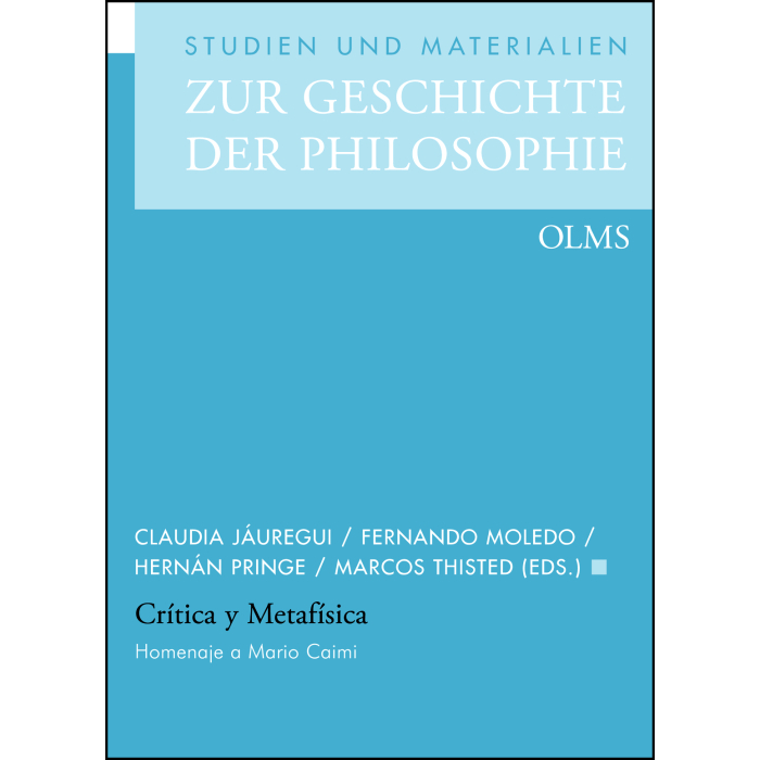 Crítica y Metafísica Crítica y Metafísica