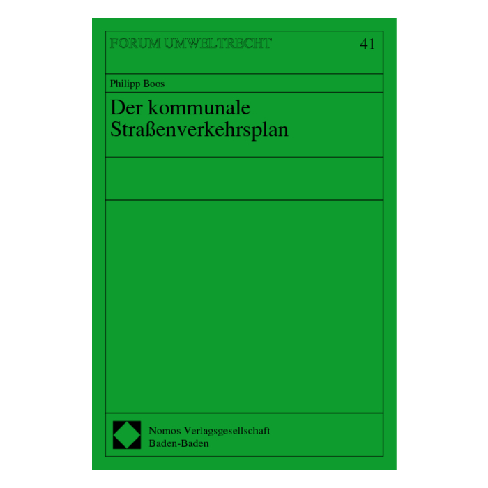 Der kommunale Straßenverkehrsplan Der kommunale Straßenverkehrsplan