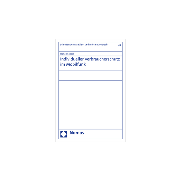 Individueller Verbraucherschutz im Mobilfunk Individueller Verbraucherschutz im Mobilfunk